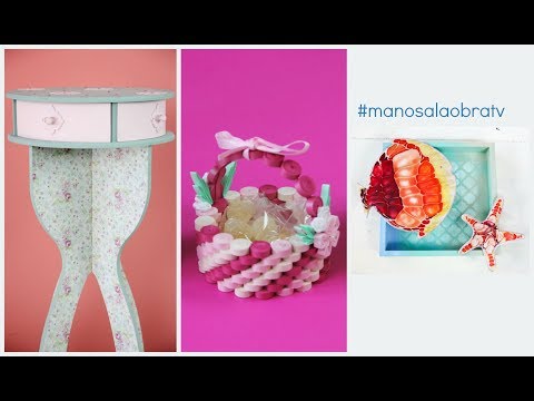 ManosalaObraTV - Programa 81 - Quilling - Mesita Vintage - Peces falso gaudi