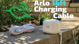Arlo Pro 2 WEATHERPROOF Continuous Charging Cable - 16ft Power Cable