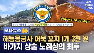 해동용궁사 어묵 꼬치 1개 3천 원, 바가지 상술 노점상의 최후 | 모다뉴스🤲