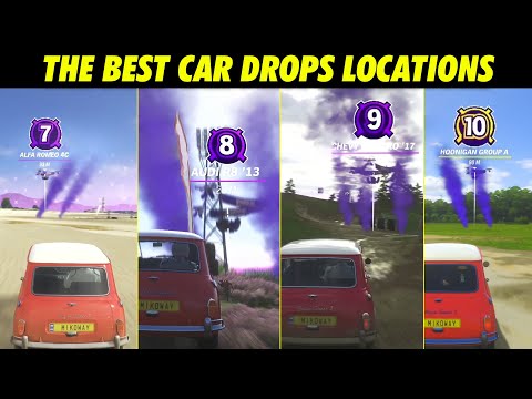 THE BEST CAR DROPS (LEVEL 7 8 9 10) LOCATIONS IN FORZA HORIZON 4 THE ELIMINATOR PART 2