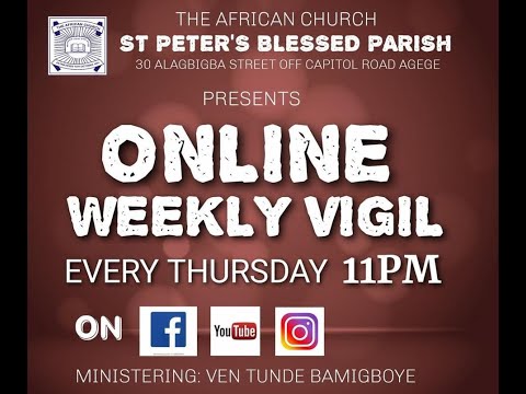 Oluwa ba o wi iwo emi ayeleri /ONLINE WEEKLYVIGIL  - 29th OCTOBER  2020 | VEN TUNDE BAMIGBOYE
