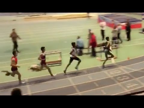 800m CAM-JUM (série 1) - Championnats d'Occitanie Cadets-Juniors en salle 2018 à Bompas