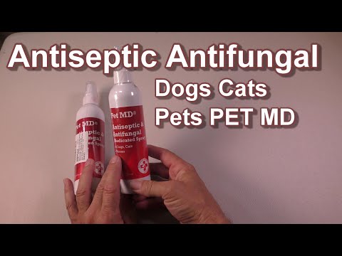 Antiseptic Antifungal Medicated Spray for Dogs Cats by PET MD REVIEW
