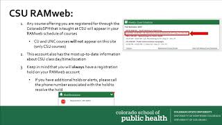 Using your CSU RAMweb account
