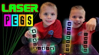 Laser Pegs Light-Up Learning Game!  || Kindergarten Tales