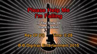 Hank Locklin - Please Help Me, I'm Falling (In Love With You)  (Backing Track)