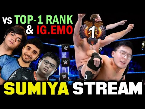 SUMIYA vs TOP-1 Rank & IG.EMO, meets Attacker Raven & Armel | Sumiya Stream Moment 2927