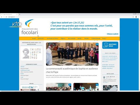 Le site web des Focolari