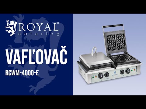 Video - Vafľovač - 2 x 2 000 W - obdĺžnikový