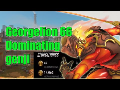 GEORGELION66 GENJI DOMINATING POTG - TOP 500 OVERWATCH SEASON 21