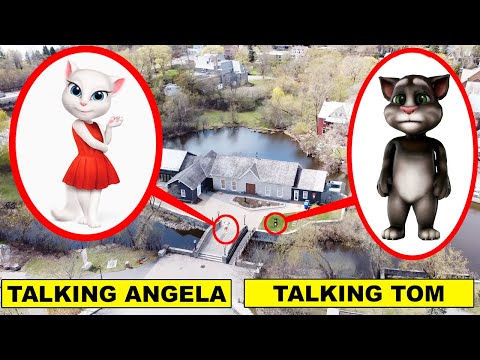 DRONE CATCHES TALKING ANGELA AND TALKING TOM AT ABANDONED ALLEY! | TALKING TOM AND TALKING ANGELA!
