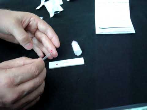 Demonstration of an hiv test