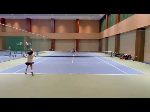 Verlin's tennis multi racket training with China top10 women's singles pro Jiajing Lu