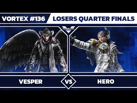 [Vortex #136] Vesper (Devil Jin) vs VMLN | Hero (Lars) - Losers Quarters Finals - Tekken 8
