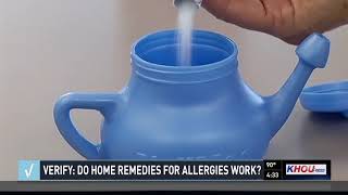 VERIFY: Do home remedies for allergies work?