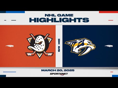 NHL Highlights | Ducks vs. Predators - March 20, 2025