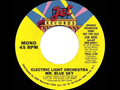 1978 Electric Light Orchestra - Mr. Blue Sky (mono radio promo 45)