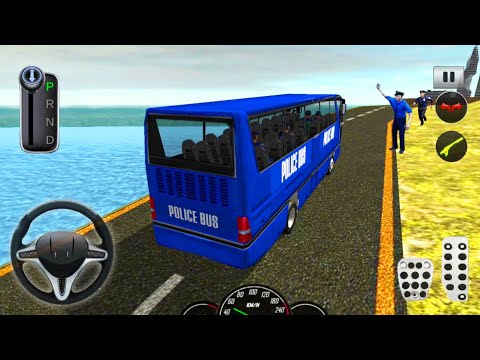 US Police Bus Mountain Driving Simulator - Android Gameplay