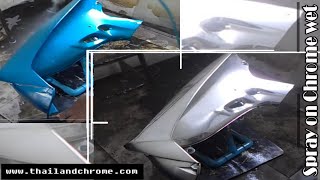 Spray on Chrome on Motor Parts