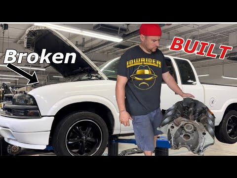 HOW TO COMPLETELY REBUILD A CHEVY 4.3L ENGINE FOR MY CUSTOM CHEVY S10 LOWRIDER PART 1 | #lowrider