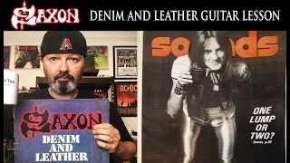 SAXON : "Denim and Leather" : NWOBHM Guitar Lesson