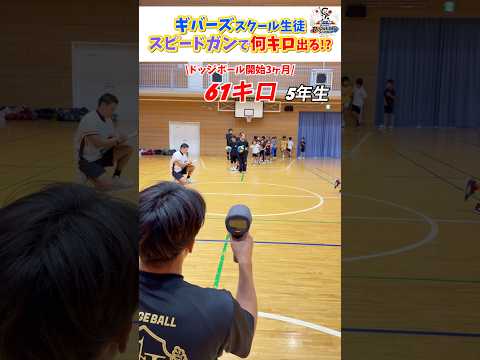 【球速測定】ドッジボール開始3ヶ月の子供達の成長が凄い‼︎# #dodgeball