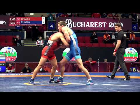 1/4 GR - 67 kg: A. YUKSEL (TUR) v. A. SURKOV (RUS)