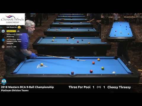 Three for Pool vs Cheesy Threesy - 2018 Western BCA 9-Ball