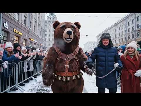 Winter in Moscow 2026 Ice Sculptures Park & Red Square Experience 4K