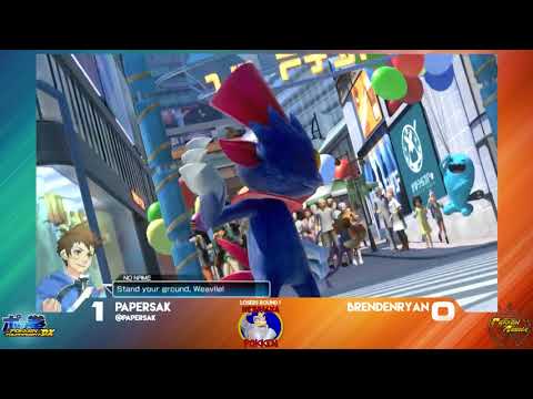 PaperSak (Weavile) vs BrendanRyan (Charizard/Blaziken) - Pokken at LWG - 3-20-18