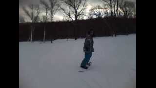 preview picture of video 'Jordan Snowboarding at Blackjack'