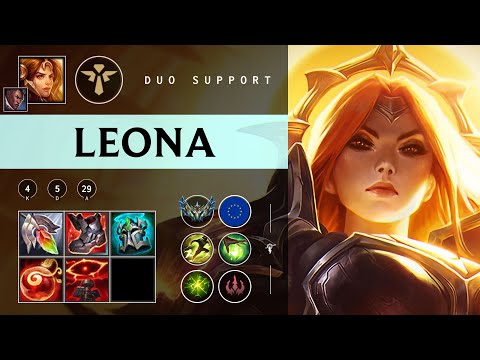 Leona Support vs Nautilus - EUW Challenger Patch 25.22