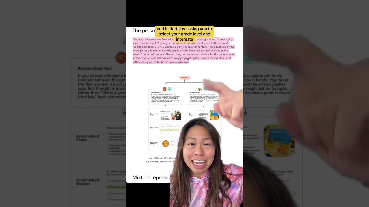 New & free AI tool to personalize educational material to your grade level & interests! Definitely c