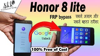 Honor 8 lite frp bypass without computer 🔥 1000% working free of cost || Honor 8 lite frp unlock 🔓