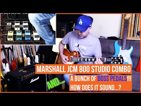 MARSHALL JCM 800 STUDIO + A BUNCH OF BOSS PEDALS!!! HOW DOES IT SOUND...?