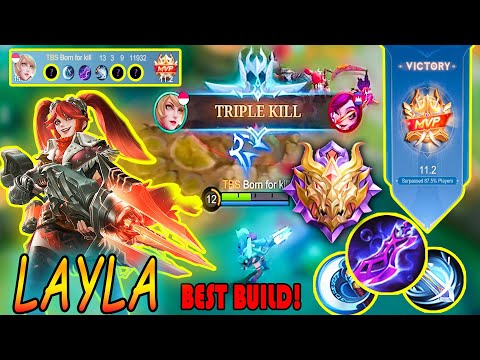 Layla Best Build For Mythic Rank - Layla build 3000 Critical damage ~ Layla top 1 mlbb