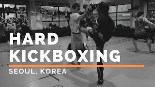 HARD Kickboxing Sparring in Seoul Korea @ Team Posse