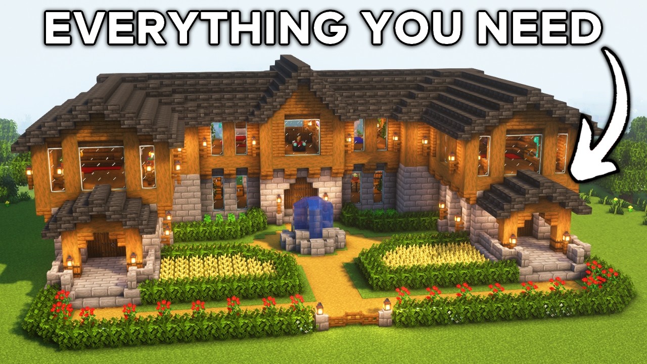 Minecraft: How to Build a Spruce Mansion | Tutorial🏠