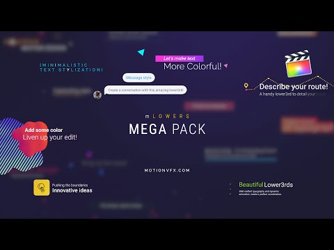 mLowers Mega Pack - a huge collection of lower thirds for FCPX. Find the right one for you! 🚀