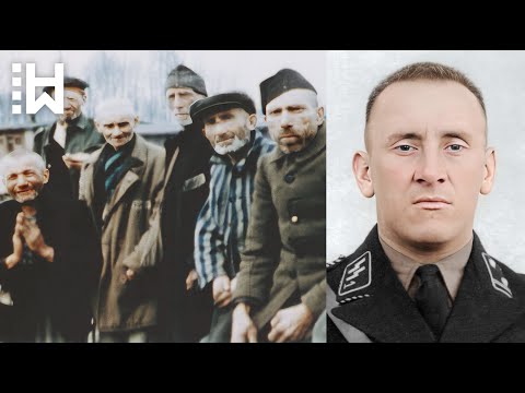 Execution of Nazi guard who whipped & killed Buchenwald prisoners & set dogs on them - Max Schobert
