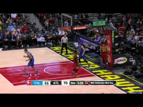 Mario Hezonja posterizes Sefolosha (18/01/2016)