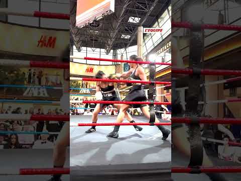 🥊​ La victoire d'Estelle Mossely contre la colombienne Bexcy Mateus #boxe #lequipe #boxing