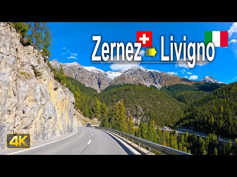 Scenic Drive through the Swiss & Italian Alps from Zernez to Livigno