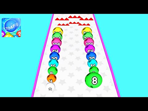 Ball Game Fun Race Run 2048 3D ! All Levels Gameplay (101-117) android,ios