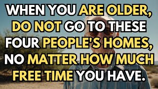 When you get older, no matter how free you are, don&#39;t visit the homes of these four people.