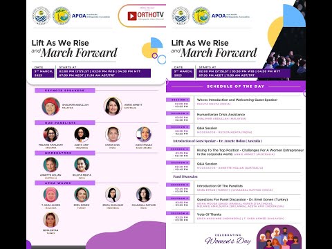 APOA Orthopaedic Association – Lift As We Rise and March Forward