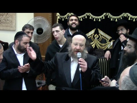 Violinist and Singing at Biali Rebbe's Hanukkah Meal