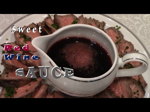 How to Make a Sweet Red Wine Glaze Sauce / Red Wine Reduction recipe Very Easy to Make