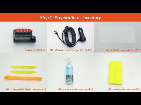 Mio MiVue™ 848 Dash Camera & A50 Rear Camera Installation (EN)