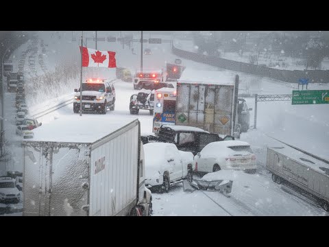 CANADA PARALYZED BY MASSIVE SNOWFALL: Flights Canceled and Highway Chaos Grips Ontario in Early 2026